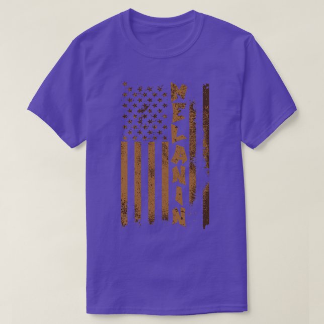 Camiseta Melanin Flag (Frente do Design)