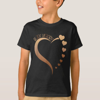 Camiseta Melanin Heart Black History Month Orud Black Afri