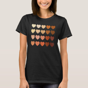 Camiseta Melanin Heart Black History Pride For Women Men Bo