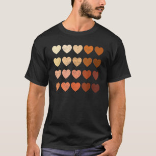 Camiseta Melanin Heart Black History Pride For Women Men Bo