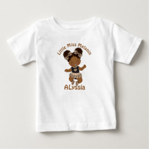Camiseta Melanin, Moça Americana Africana