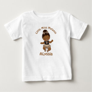 Camiseta Melanin, Moça Americana Africana