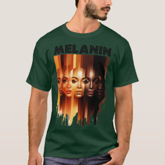 Camiseta Melanin Mostra Beleza Para As Mulheres