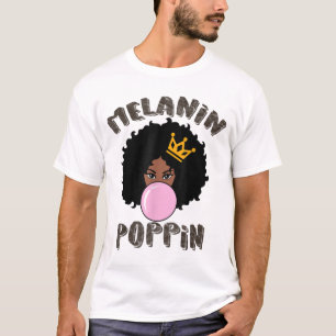 Camiseta Melanin Poppin Black History Month for Women Girls
