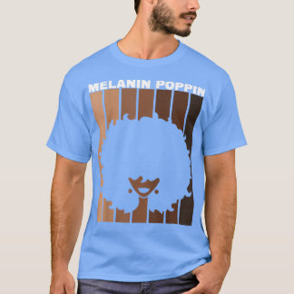 Camiseta Melanin Poppin Black History Month Vintage Pride A