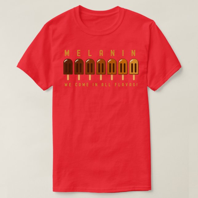 Camiseta Melanin Popsicles Brown Skin Celebration (Frente do Design)