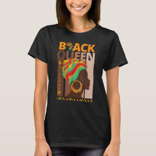 Camiseta Melanin Queen African American Forte Black Natura