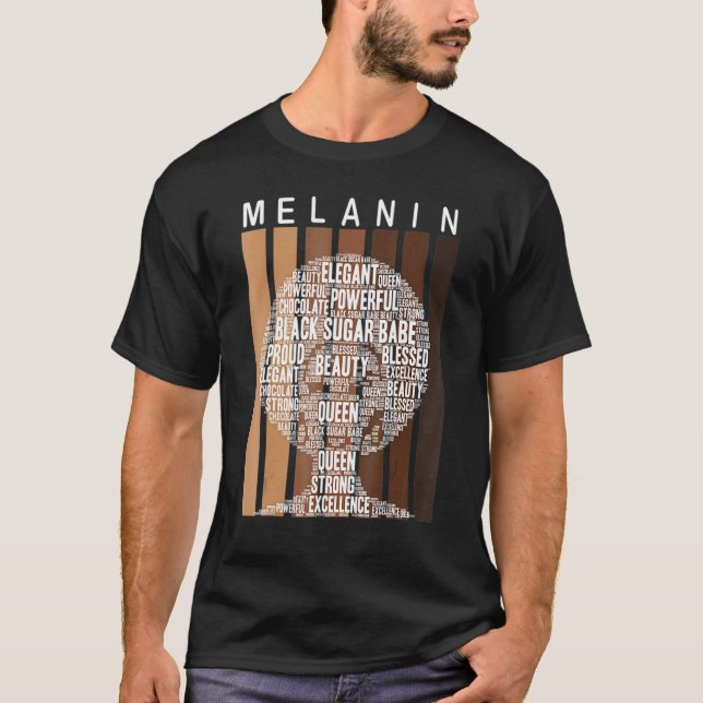 Camiseta Melanin Queen African American Forte Black Natura (Frente)