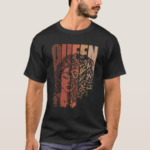 Camiseta Melanin Queen African American Forte Black Natura