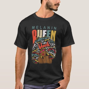 Camiseta Melanin Queen African American Forte Black Natura