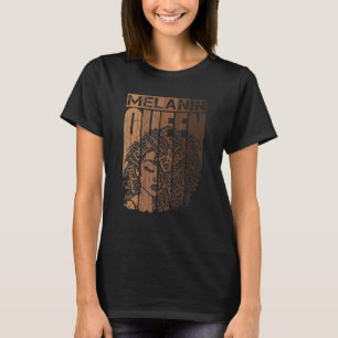 Camiseta Melanin Queen Tee African American Strong Black Na