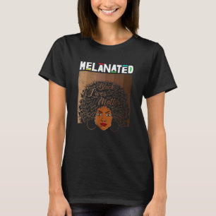 Camiseta Melanin Queen Tee African American Strong Black Na