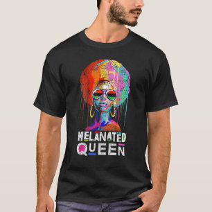 Camiseta Melanin Queen Tee African American Strong Black Na