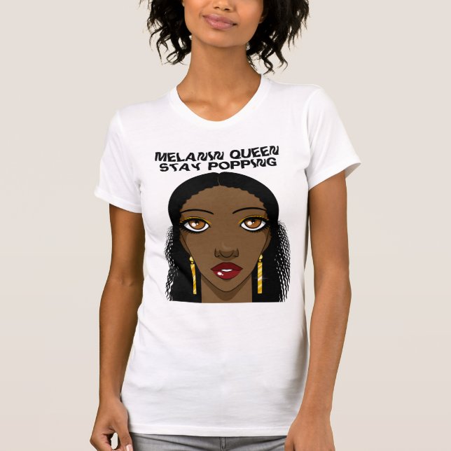 Camiseta Melanin Queen Trendy Top (Frente)