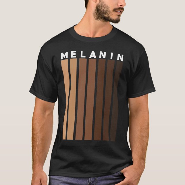 Camiseta Melanin Shades Black Pride Gift (Frente)