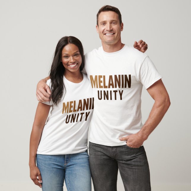 Camiseta Melanin Unity – Dripping Shades of Strength (Unissex)