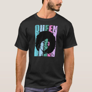 Camiseta Melanin Womens Afro Hair Natural Americano