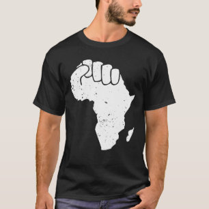 Camiseta Melanina África Mapeia História Negra Africana-Ame