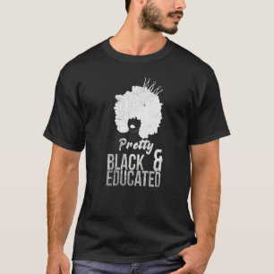 Camiseta Melanina B, Bonito E Educada, África Vintage