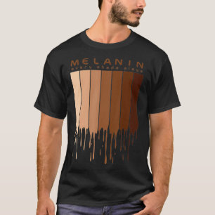 Camiseta Melanina Cada sombra apresenta presentes afrocentr