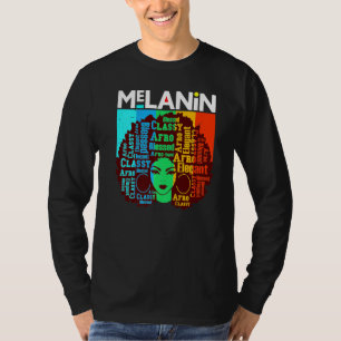 Camiseta Melanina Estourando Desespero Rainhas Irmãs Mulher