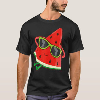Camiseta Melão de Verão com óculos de sol Engraçado