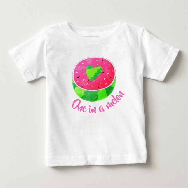 Camiseta Melão doce de verão One in a Melon Watermelon (Frente)