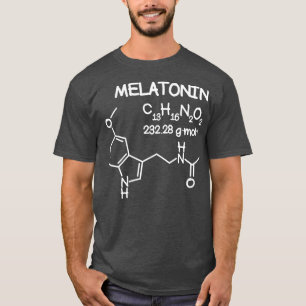 Camiseta Melatonin Molecule Structure T Funny Sleep Men