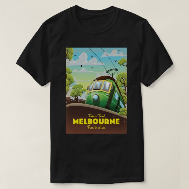 Camiseta Melbourne Austrália Bonde  (Frente do Design)