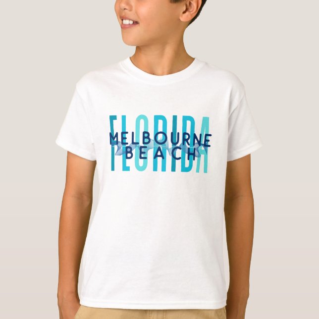Camiseta Melbourne Beach Florida (Ocean Wave) (Frente)