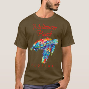 Camiseta Melbourne Beach Florida Watercolor Sea Turtle1