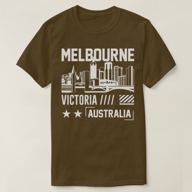 Camiseta Melbourne Victoria Austrália Famosa Cit Australian (Frente do Design)