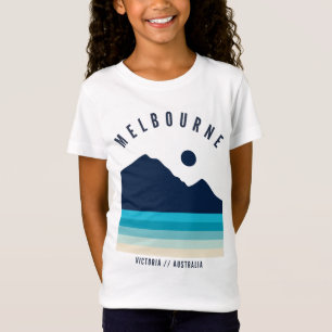 Camiseta Melbourne Victoria Austrália Retro Vintage Beach