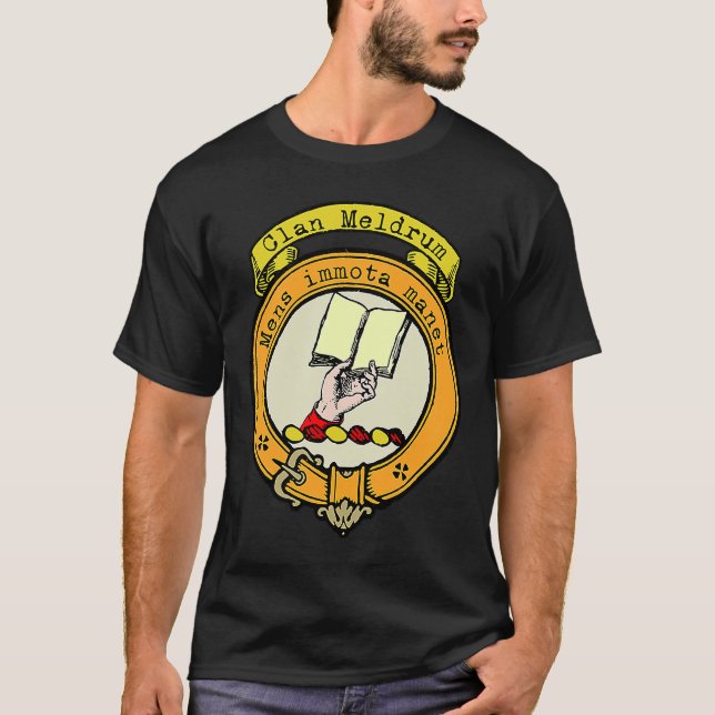 Camiseta Meldrum Clan Scottish Crest (Frente)