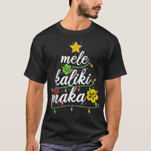 Camiseta Mele kalikimaka Christmas Hawaiian Apparel, Santa 