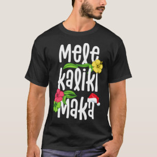 Camiseta Mele Kalikimaka Christmas Hawaiian Santa Xmas