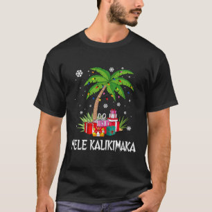 Camiseta Mele Kalikimaka Família das Palmeiras de Natal do 
