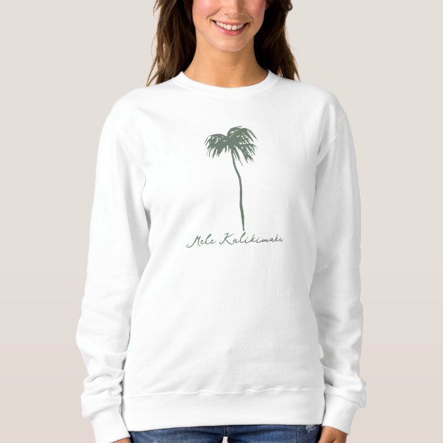 Camiseta Mele Kalikimaka Havaiana Feliz Palma de Natal (Frente)