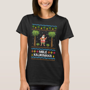 Camiseta Mele Kalikimaka Havaiana Natal Ugly Costume Sa