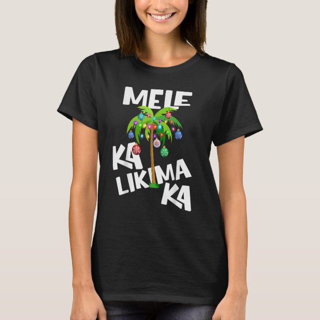 Camiseta MELE KALIKIMAKA havaiano (Frente)