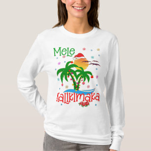Camiseta Mele Kalikimaka Havaiano Feliz Natal Aloha 