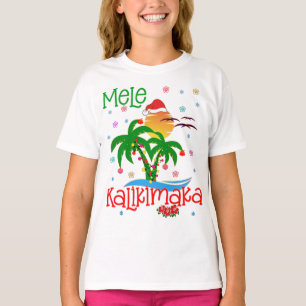 Camiseta Mele Kalikimaka Havaiano Feliz Natal Aloha Mat