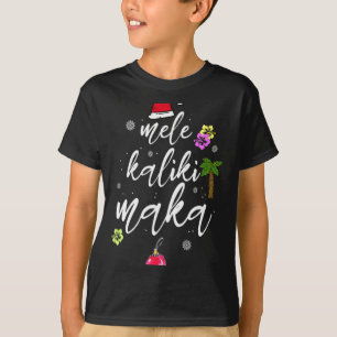 Camiseta Mele Kalikimaka Havaiano Havaí Natal Pijama Palmei