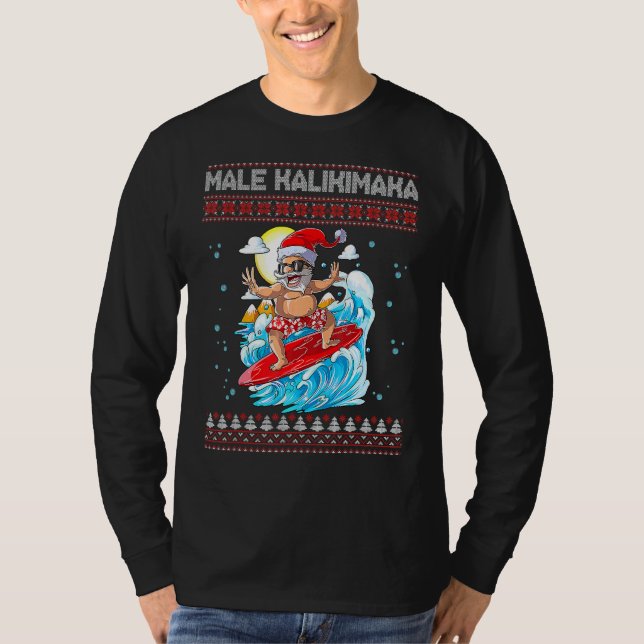 Camiseta Mele Kalikimaka Hawaii no Surfe (Frente)