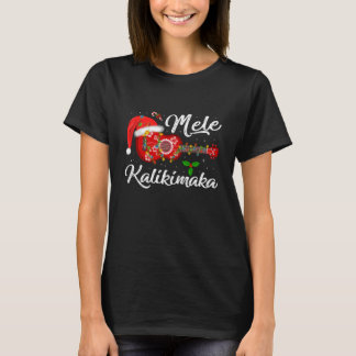 Camiseta Mele Kalikimaka Hawaiian Music Ukulele Guitar Chri