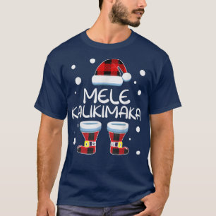 Camiseta Mele Kalikimaka Hawaiian Santa family Christmas Pa