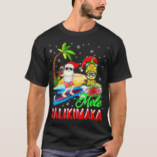 Camiseta Mele Kalikimaka Merry Xmas Havaiana Pineapple Sant