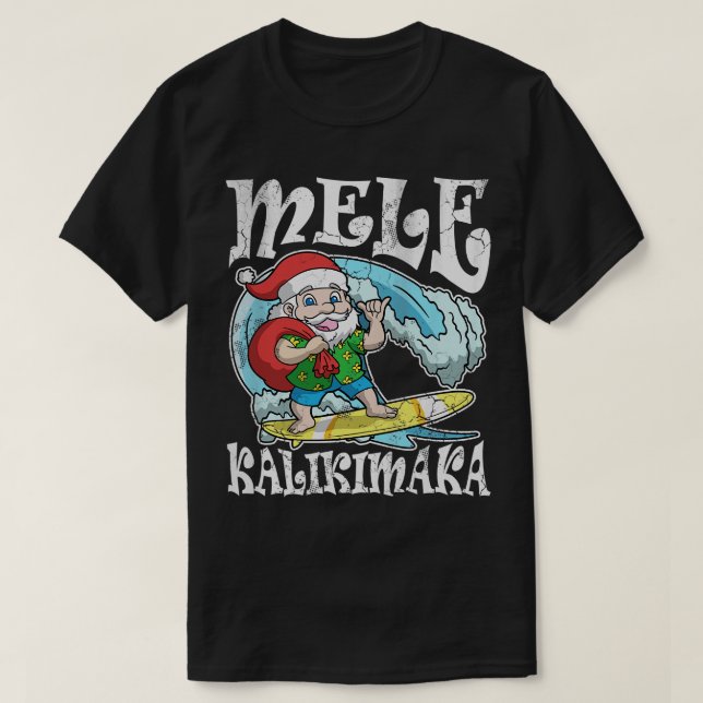 Camiseta Mele Kalikimaka Natal (Frente do Design)