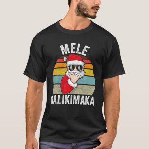 Camiseta Mele Kalikimaka Natal Shaka Tee Santa Claus Ha