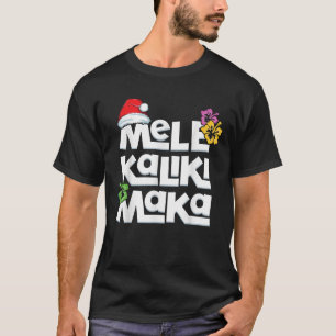Camiseta Mele Kalikimaka Natal T Shirt Havaí Xmas Sa